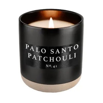 Sweet Water Decor - Palo Santo Patchouli 12 oz Soy Candle - Home Decor & Gifts