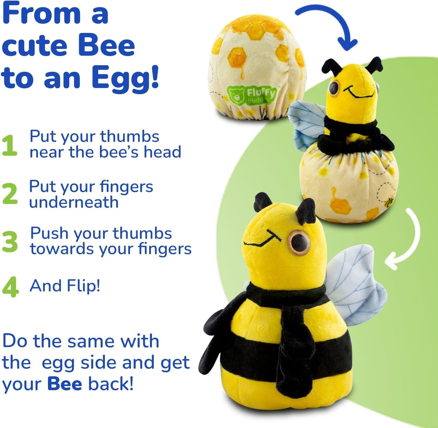 The Reversible Bee Plushie