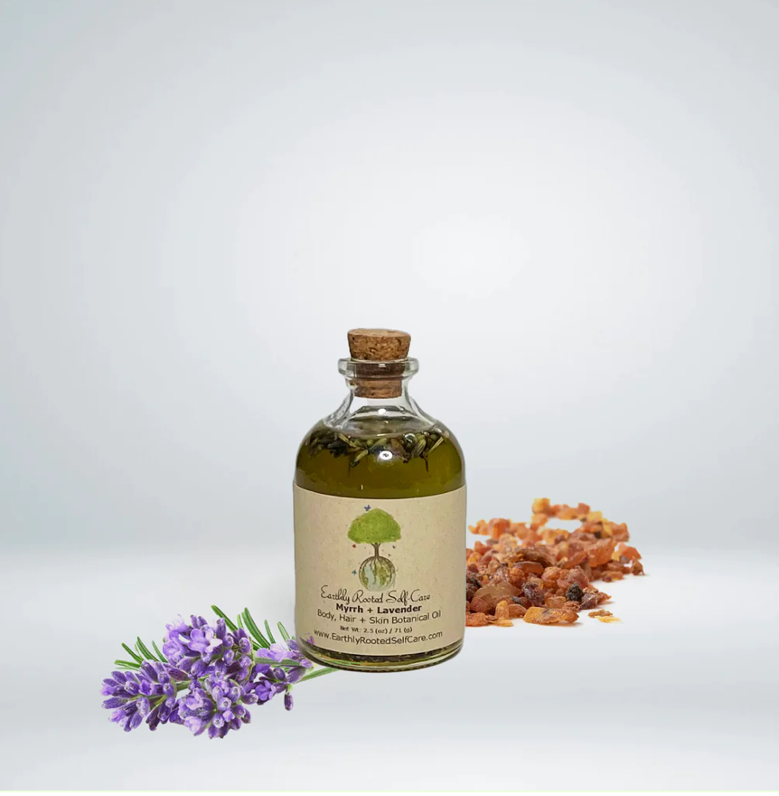 Earthly Rooted- 2.5 oz Lavender Myrrh - Botanical Oil