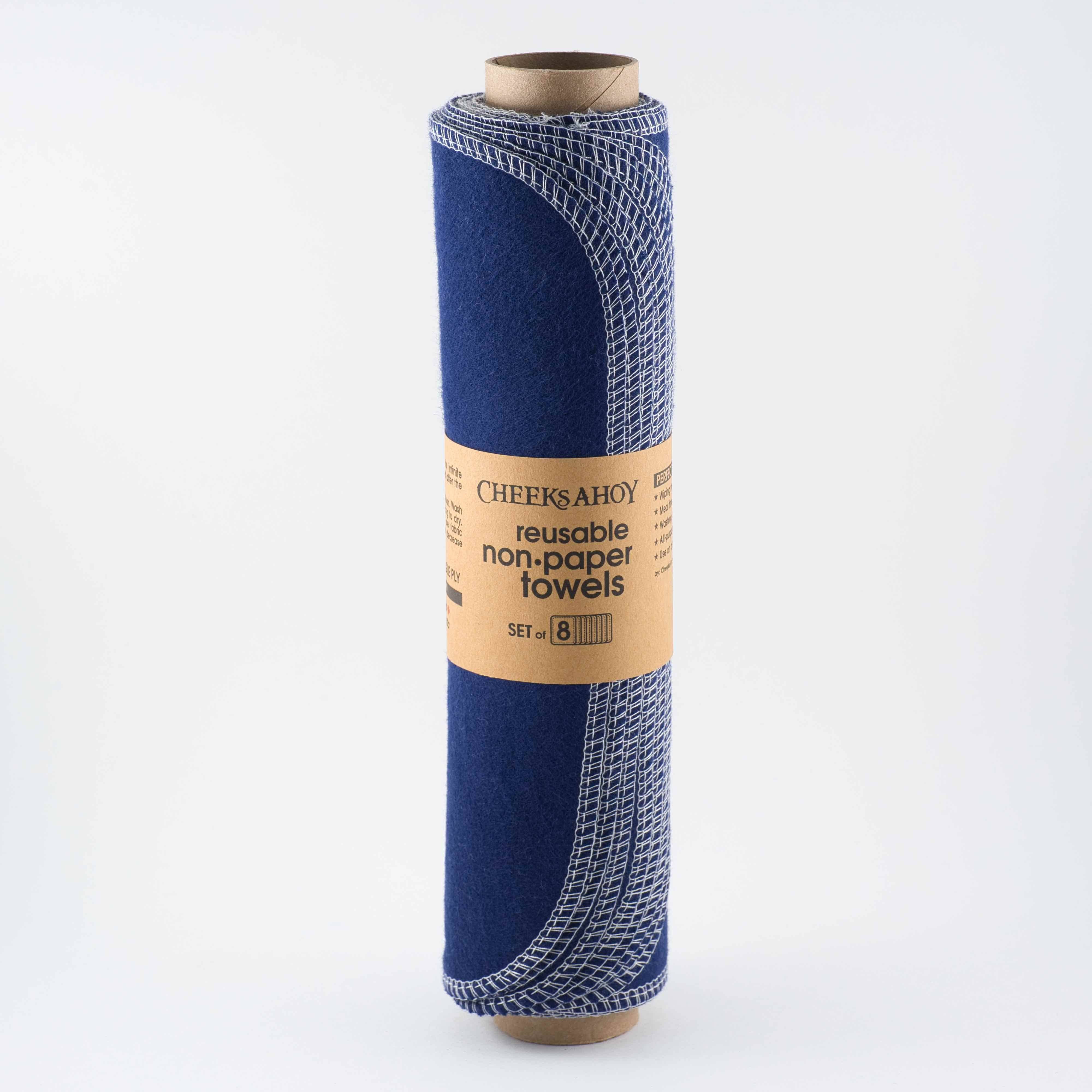 Cheeks Ahoy Pre-Rolled Reusable Non•Paper Towels