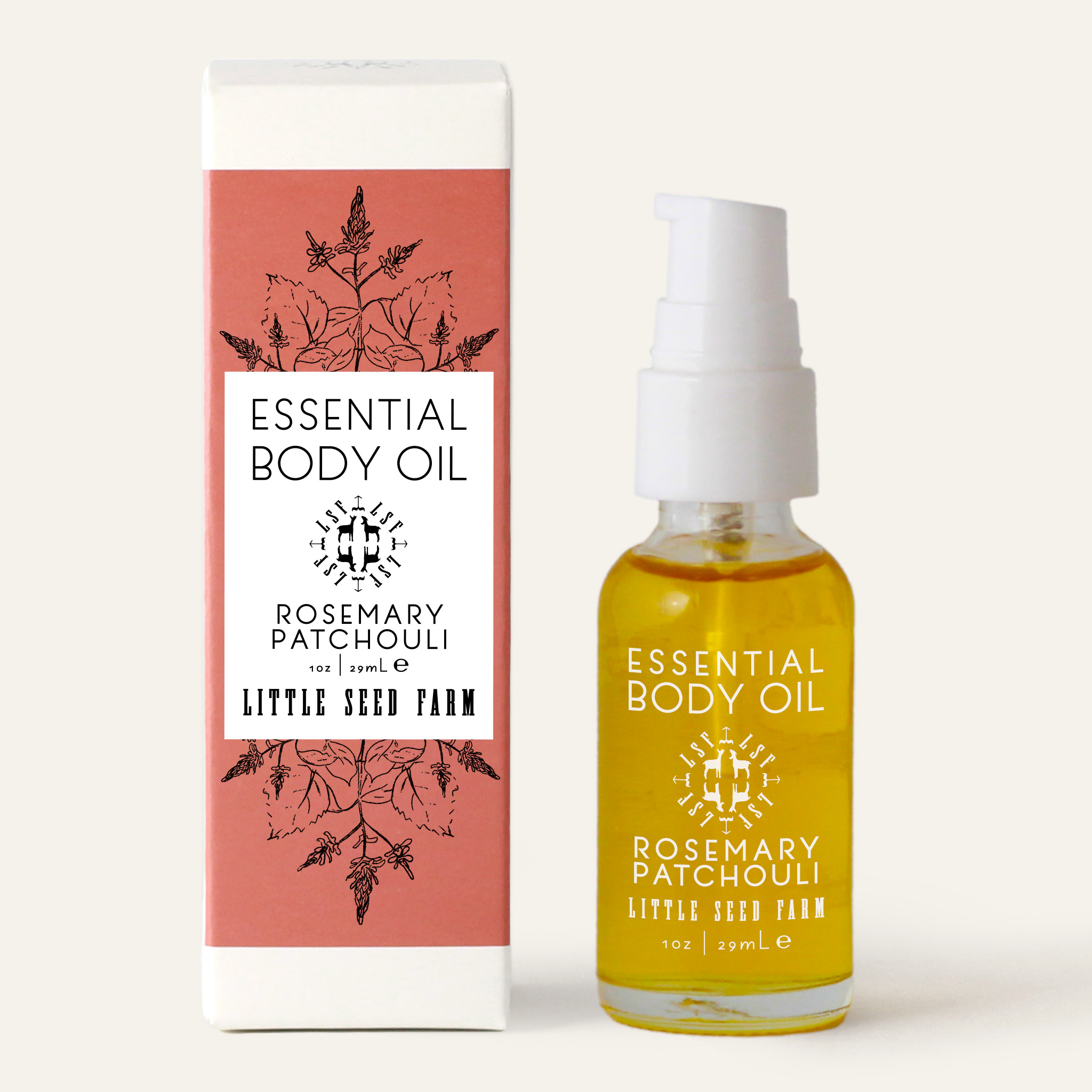 Little Seed Farm Mini Rosemary Patchouli Essential Body Oil - 1oz