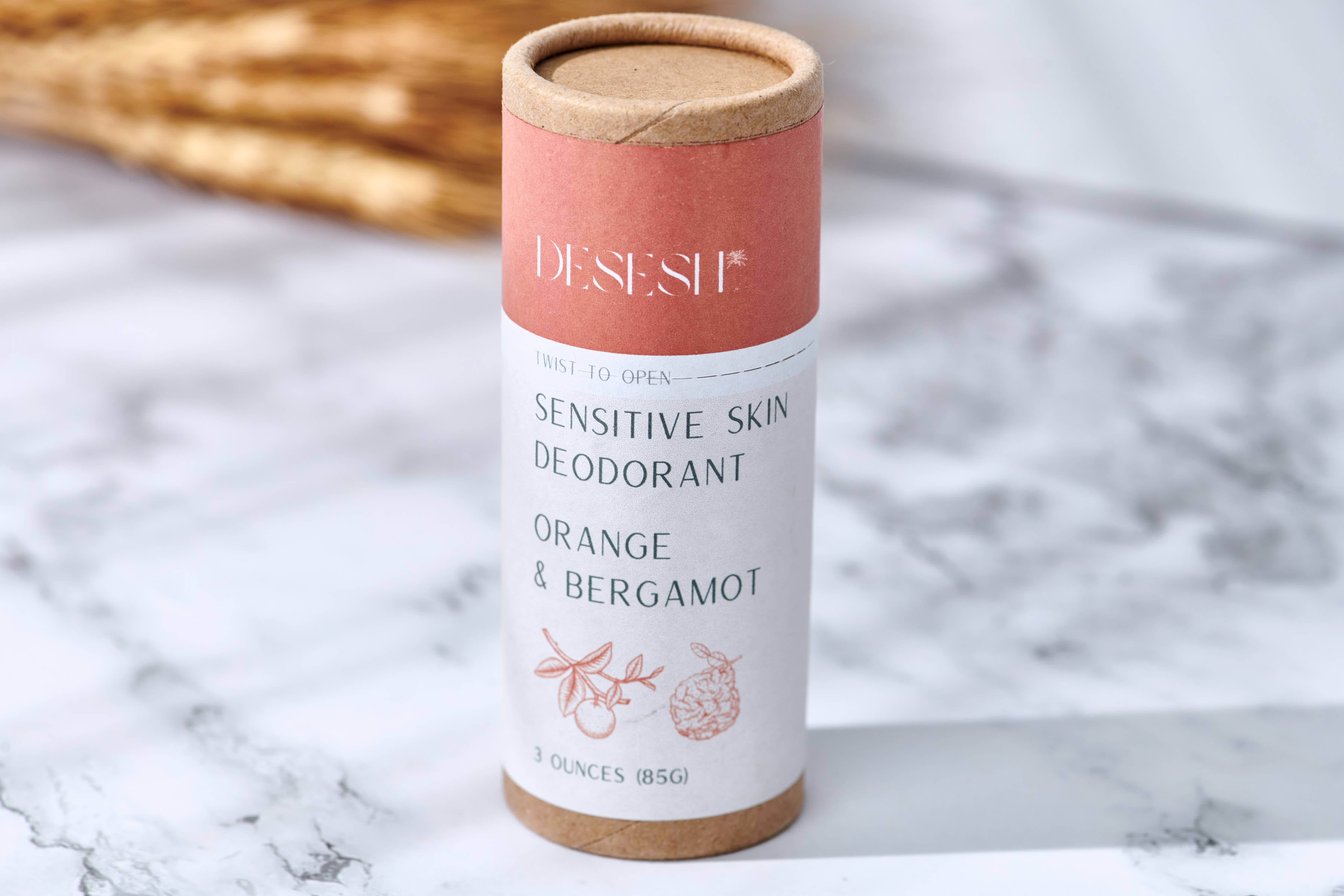 Desesh Natural Sensitive Deodorant (Aluminum Free, No Baking Soda)