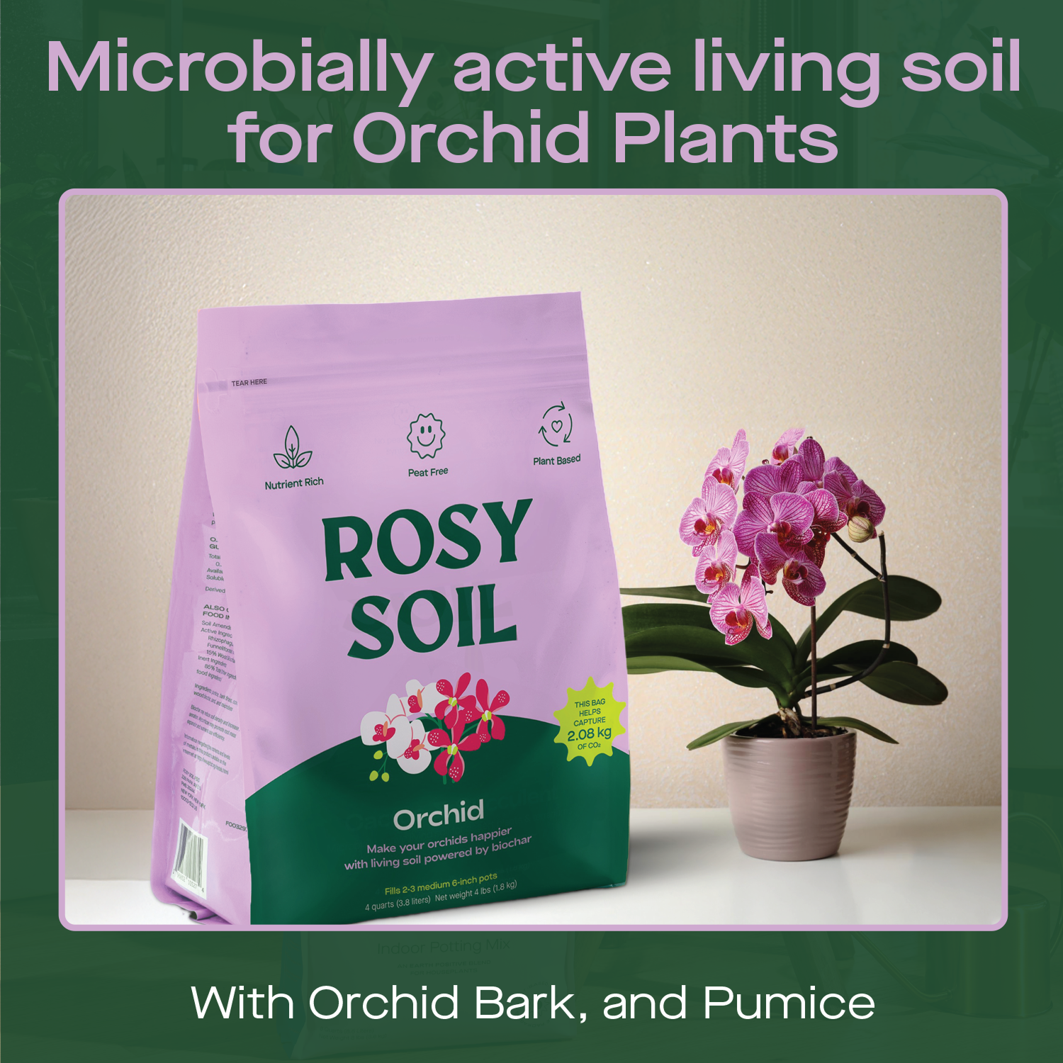 Rosy Soil 4qt Orchid Mix