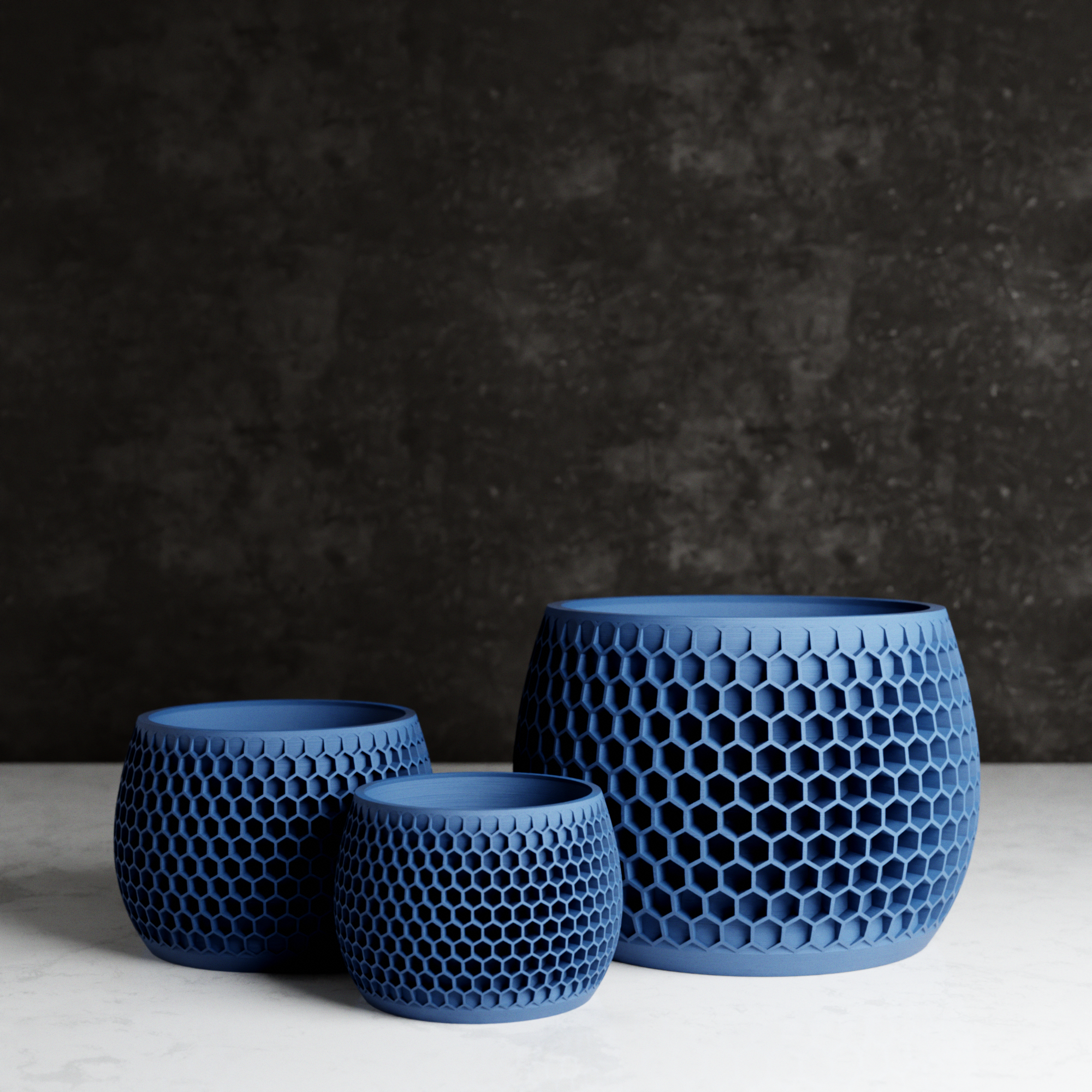 Modernized Pottery-HONEYCOMB Planter