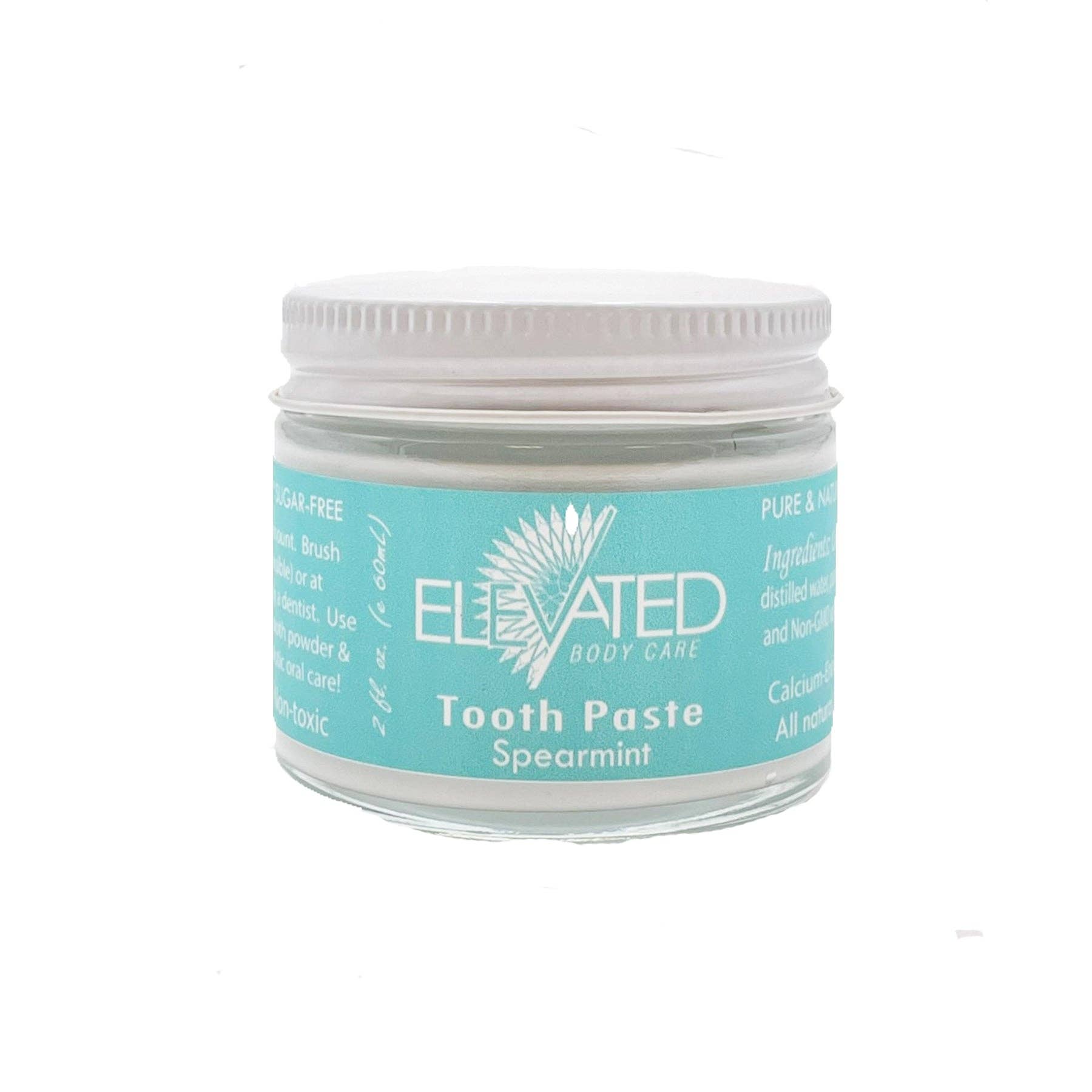 ELEVATED - Natural Toothpaste - Fluoride FREE - Glass Jar