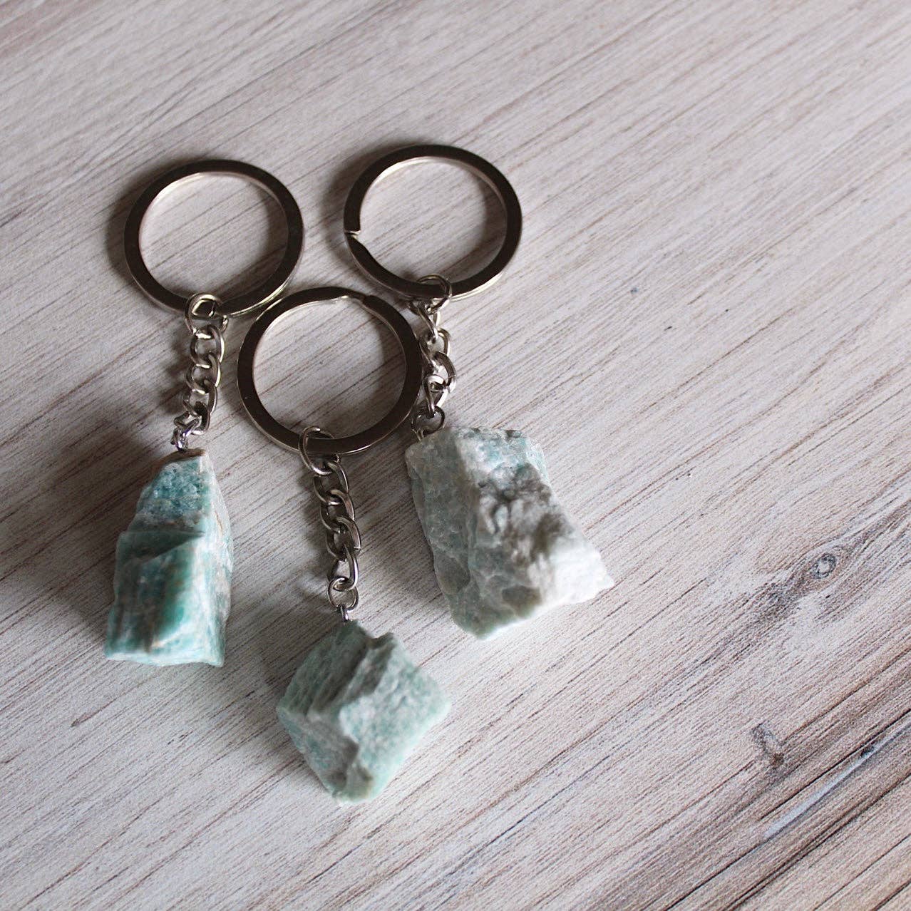 Raw Crystal Keychain (Crystals & Stones)
