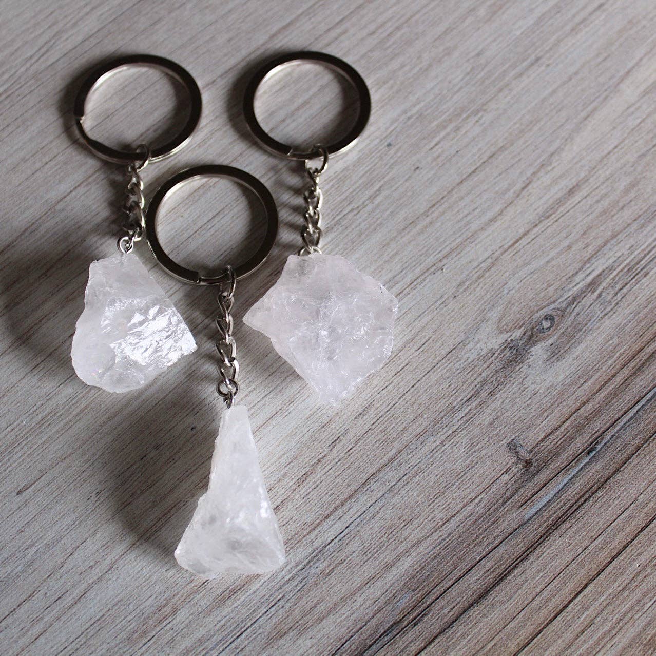 Raw Crystal Keychain (Crystals & Stones)