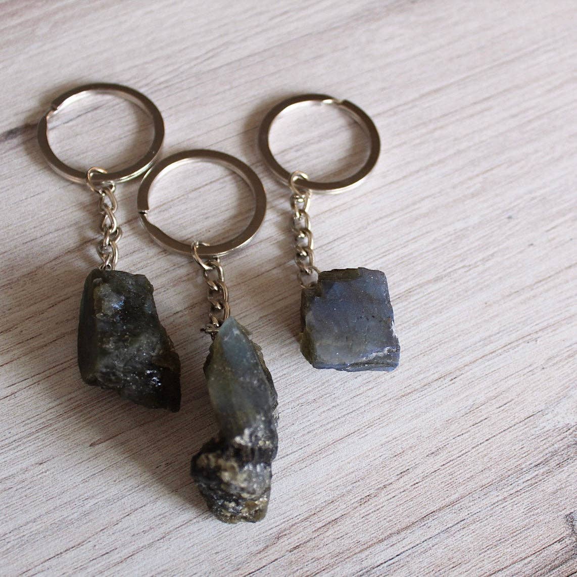 Raw Crystal Keychain (Crystals & Stones)