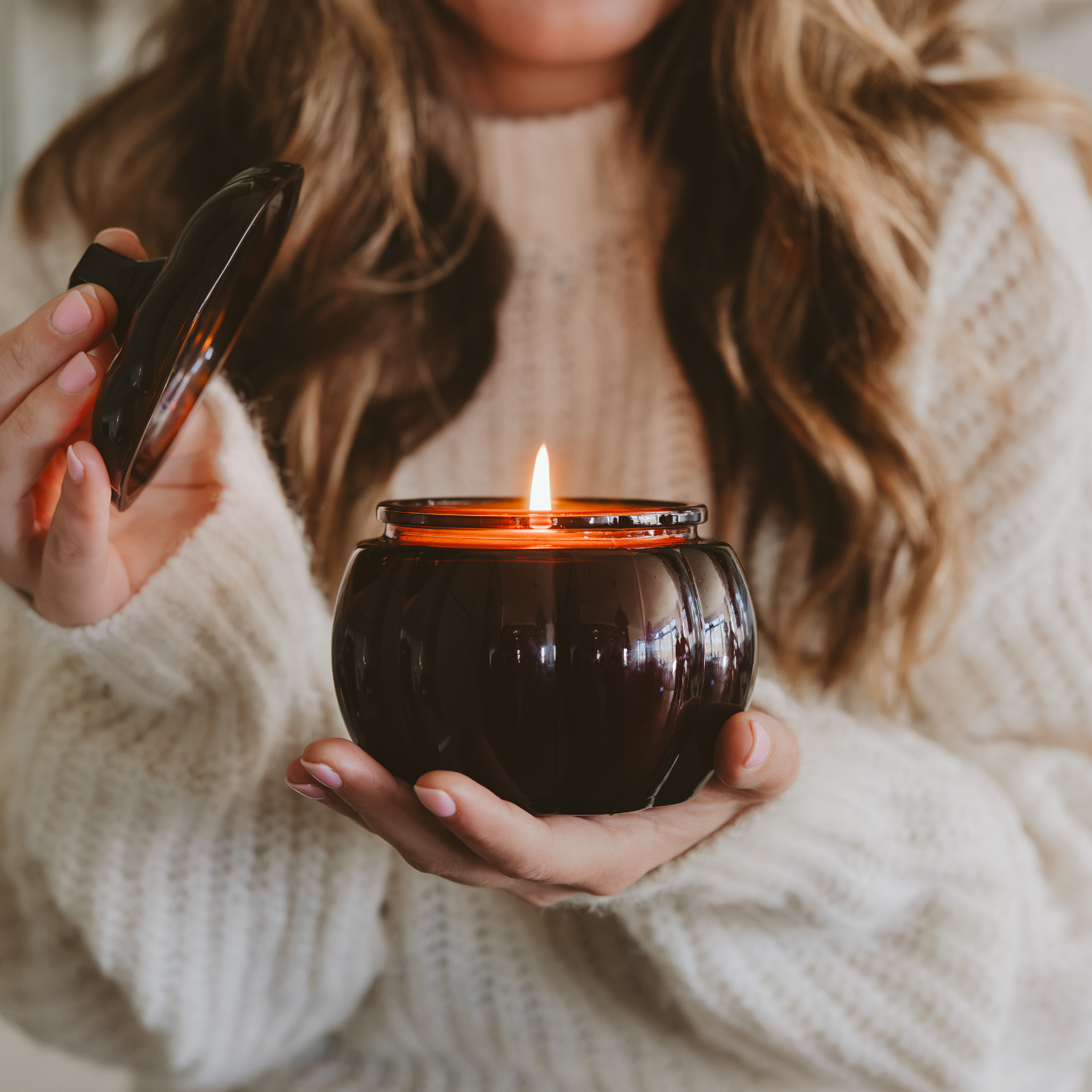 Sweet Water Decor- *NEW* Hello Fall Soy Candle - 20oz Pumpkin Jar - Fall Decor