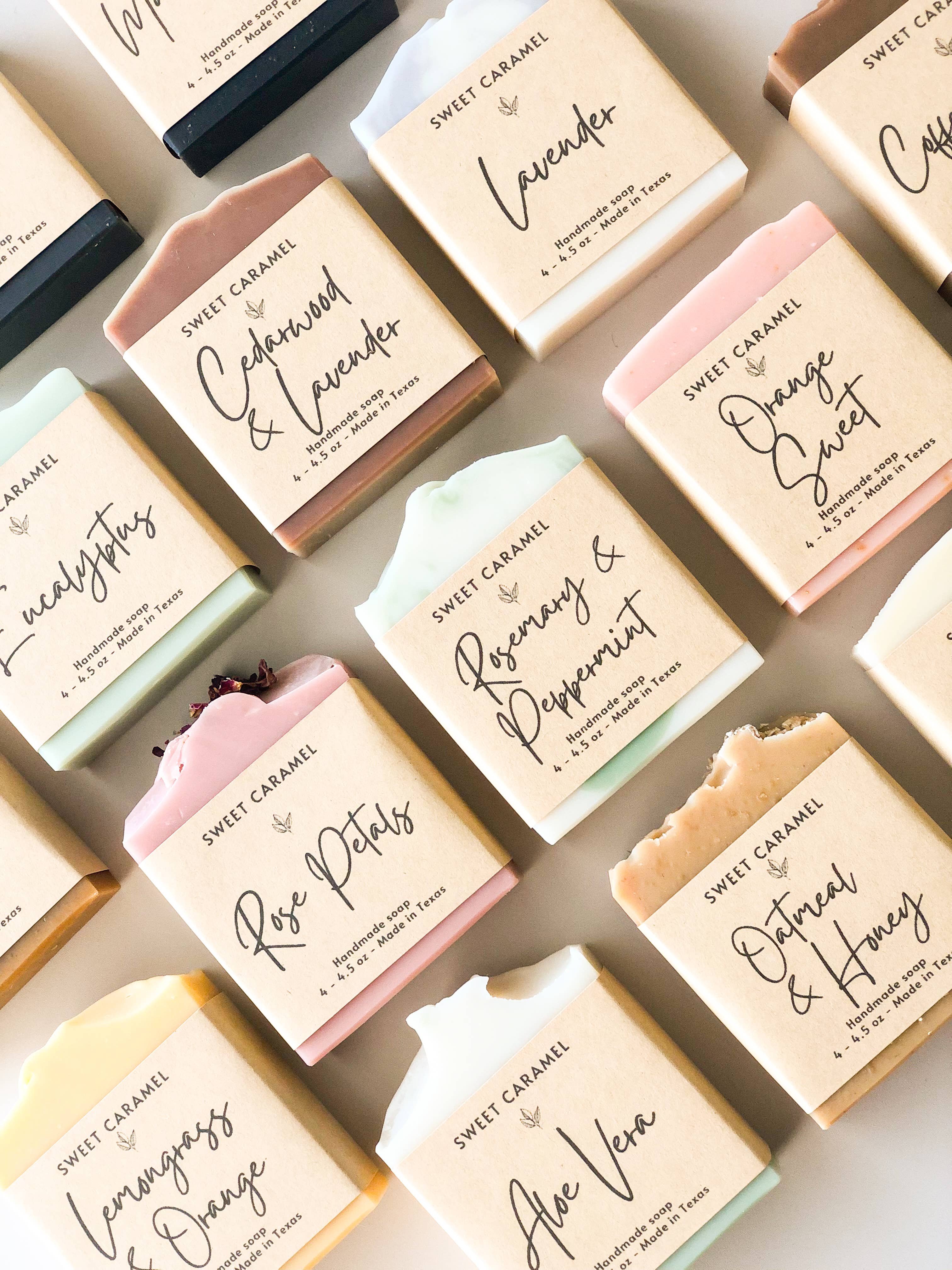 Sweet Caramel Shop -Handmade soap bar, Natural soaps