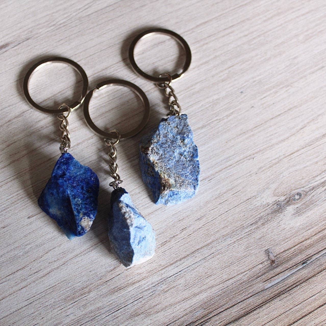 Raw Crystal Keychain (Crystals & Stones)
