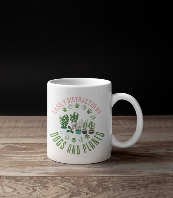 Easily Distracted By Plants Coffee Mug