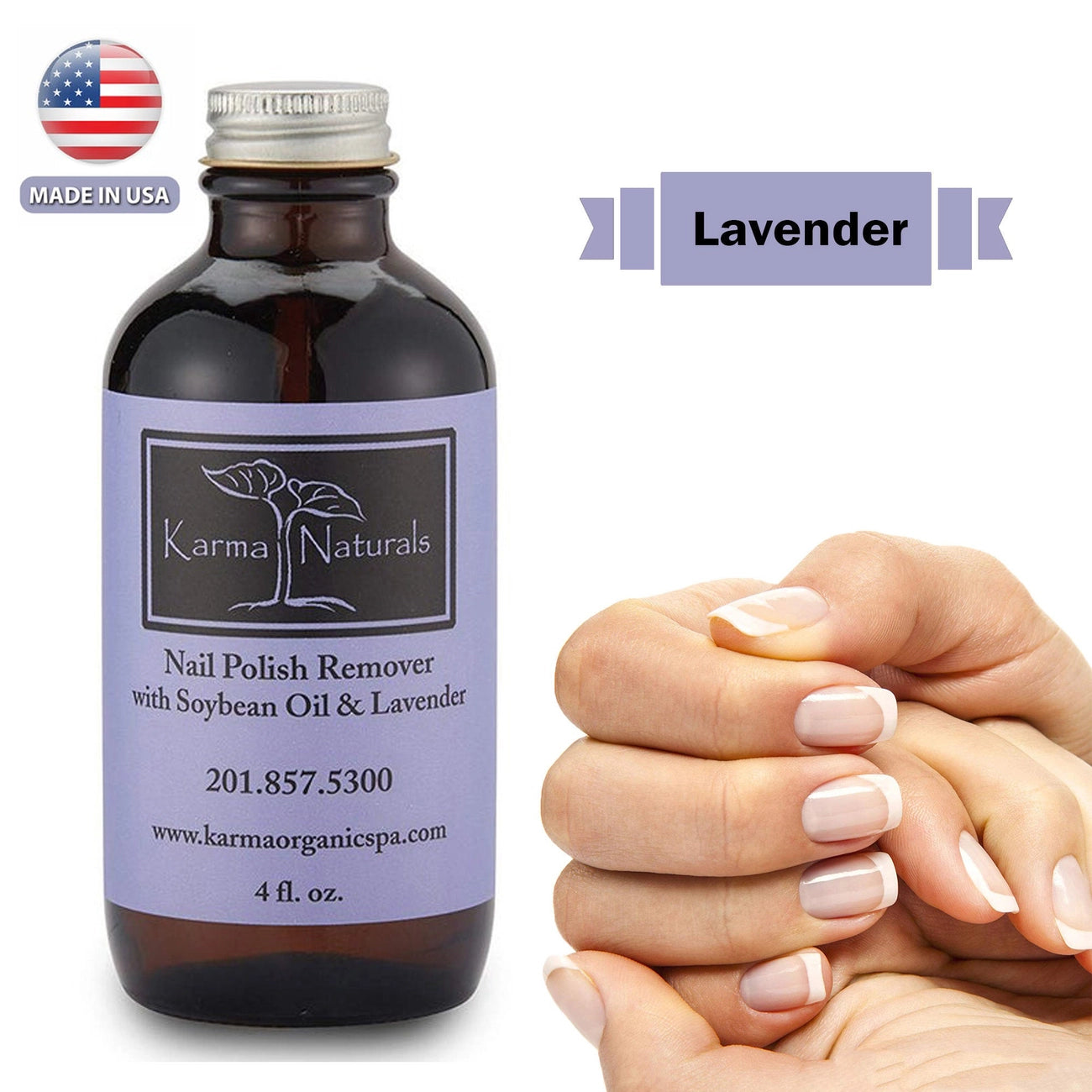 Karma Organic Spa - Lavender Nail Polish Remover