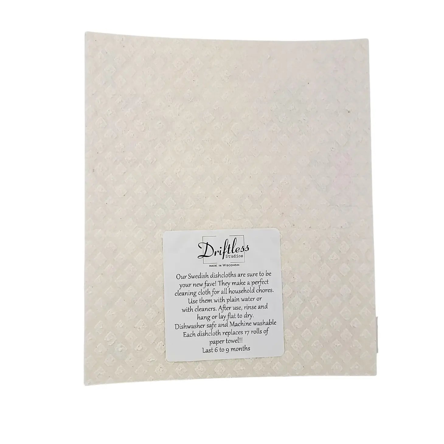 Driftless- Summer Mushroom Patterned Swedish Dishcloth