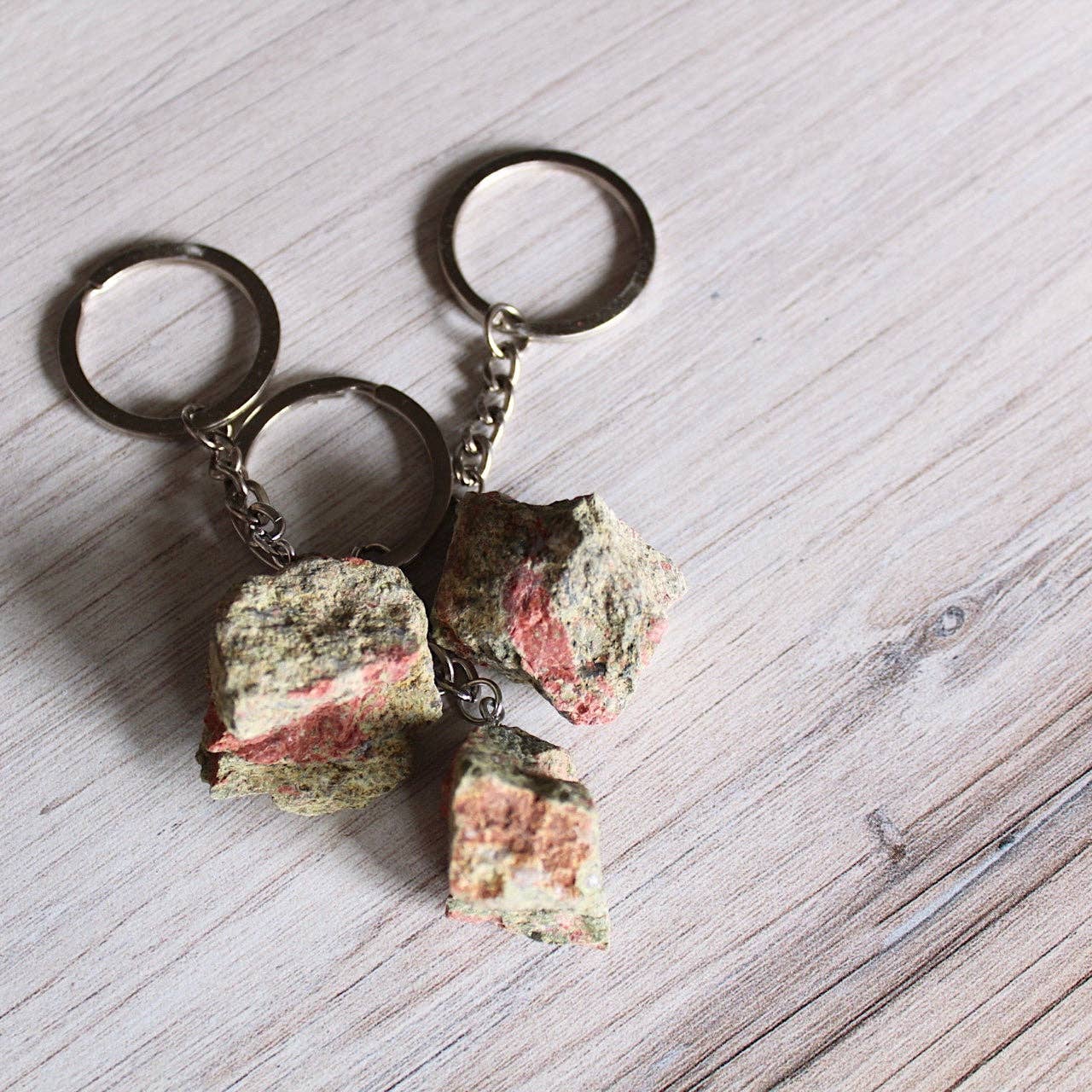 Raw Crystal Keychain (Crystals & Stones)