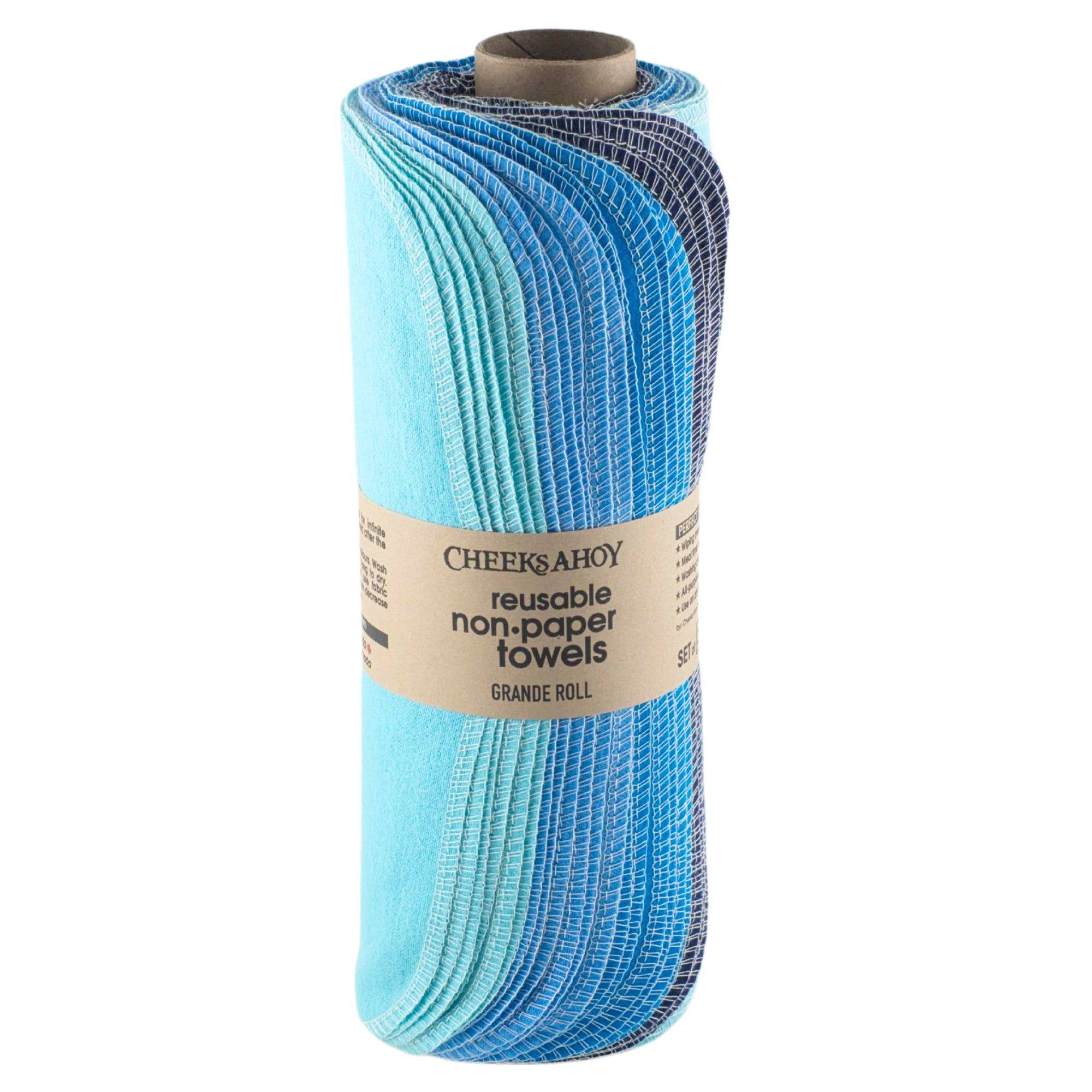 Cheeks Ahoy Pre-Rolled Reusable Non•Paper Towels