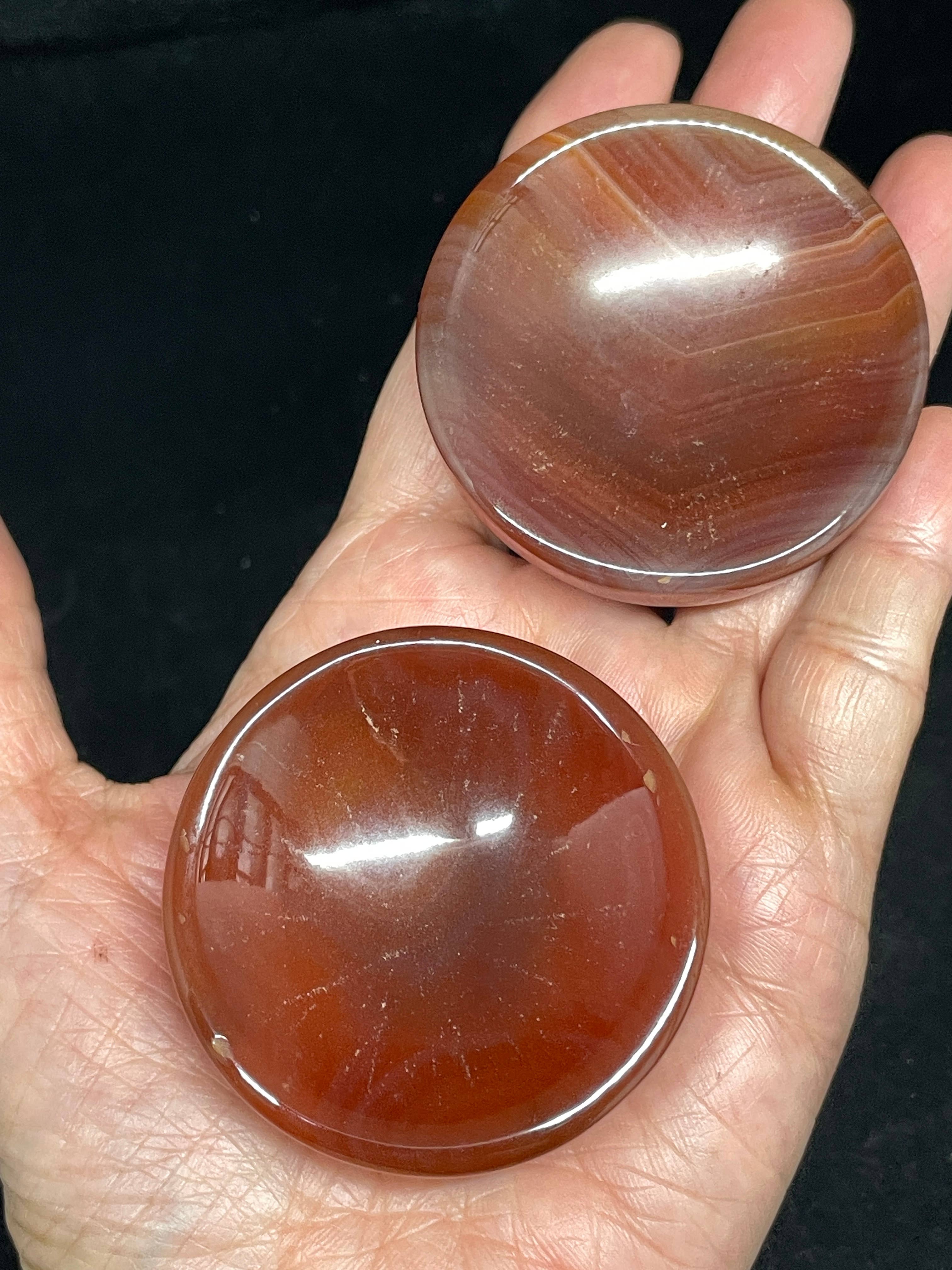 Carnelian mini bowl sphere holder