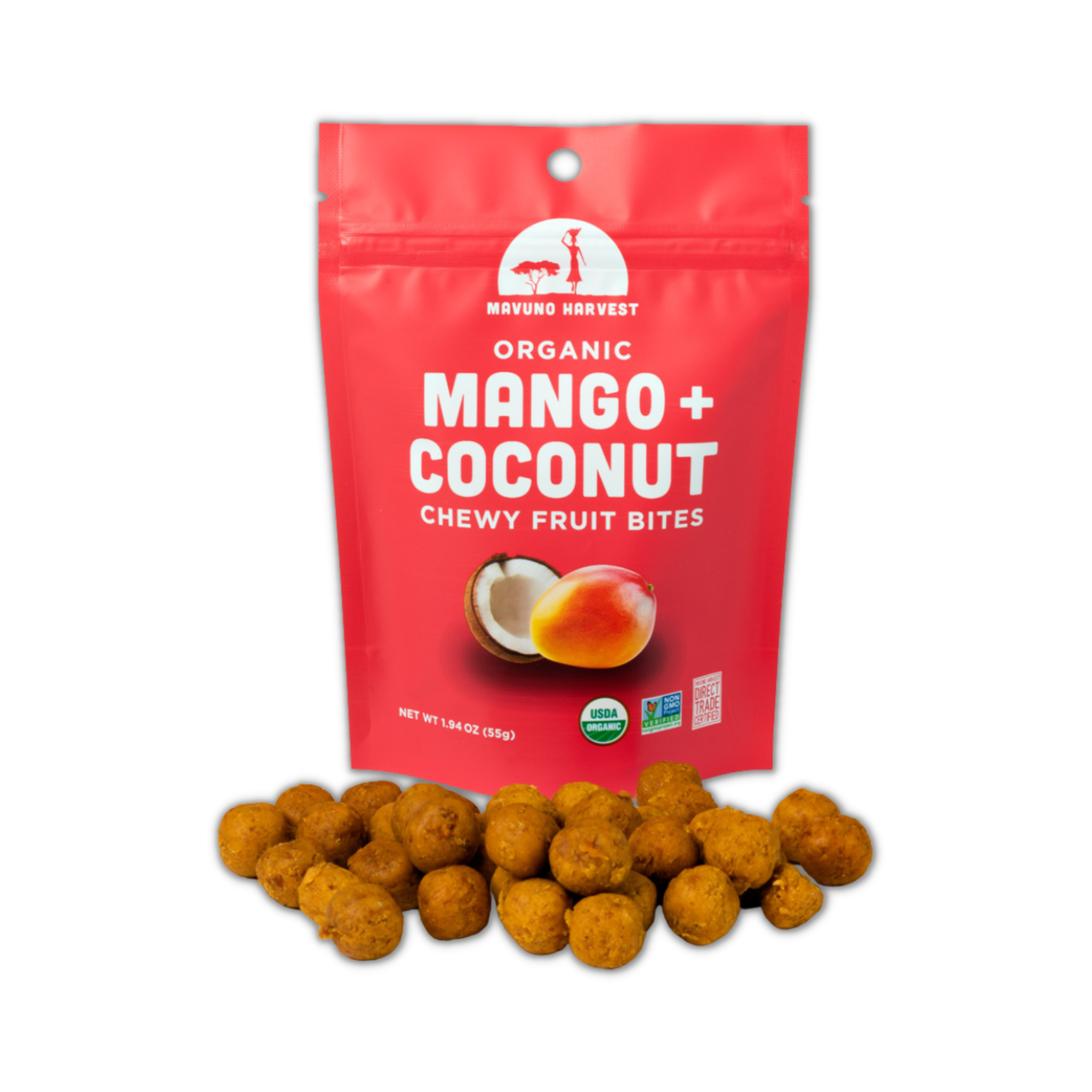 Mavuno Harvest Organic -Mango + Coconut Fruit Bites