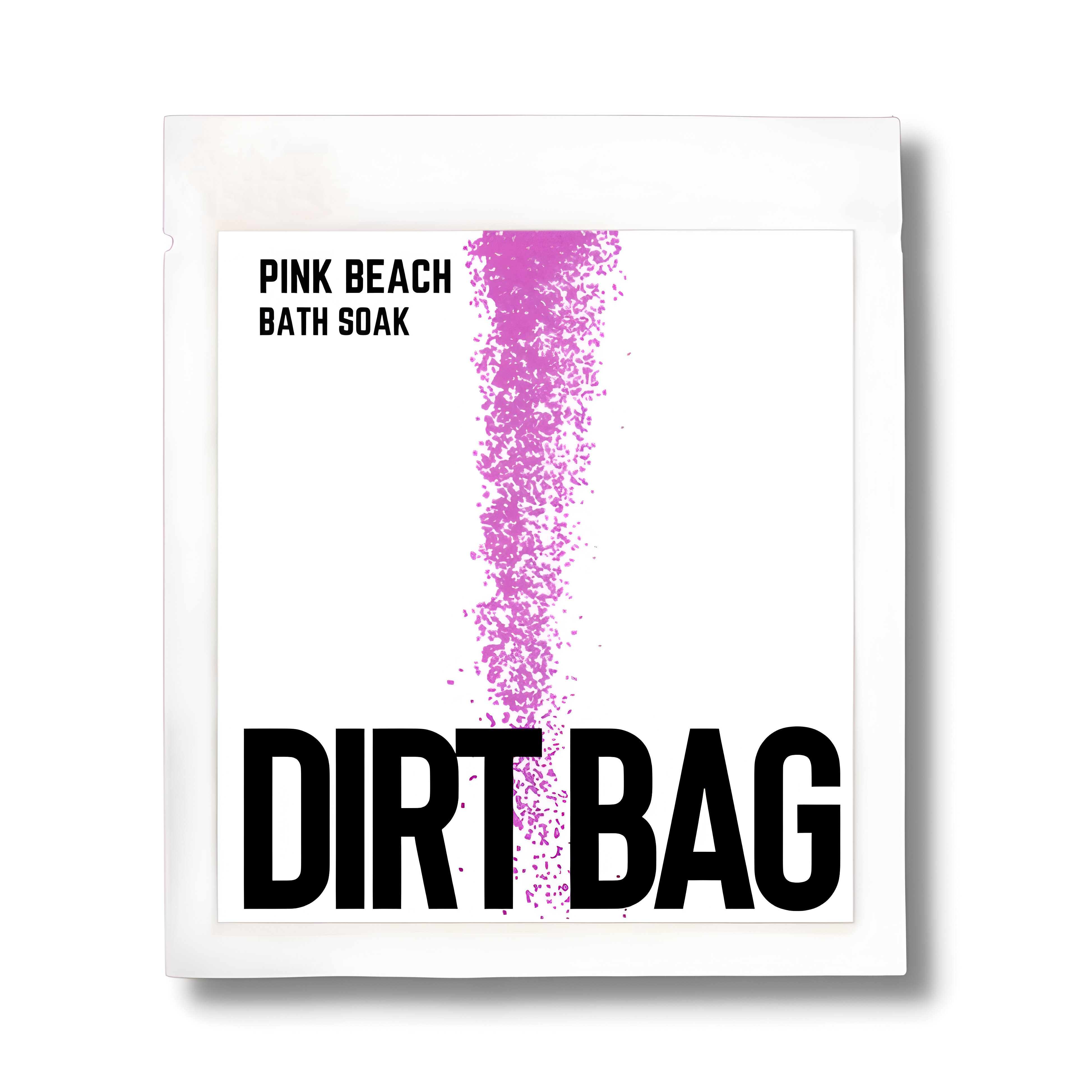 Dirt Bag-Pink Beach Organic Vegan Bath Soak- single use