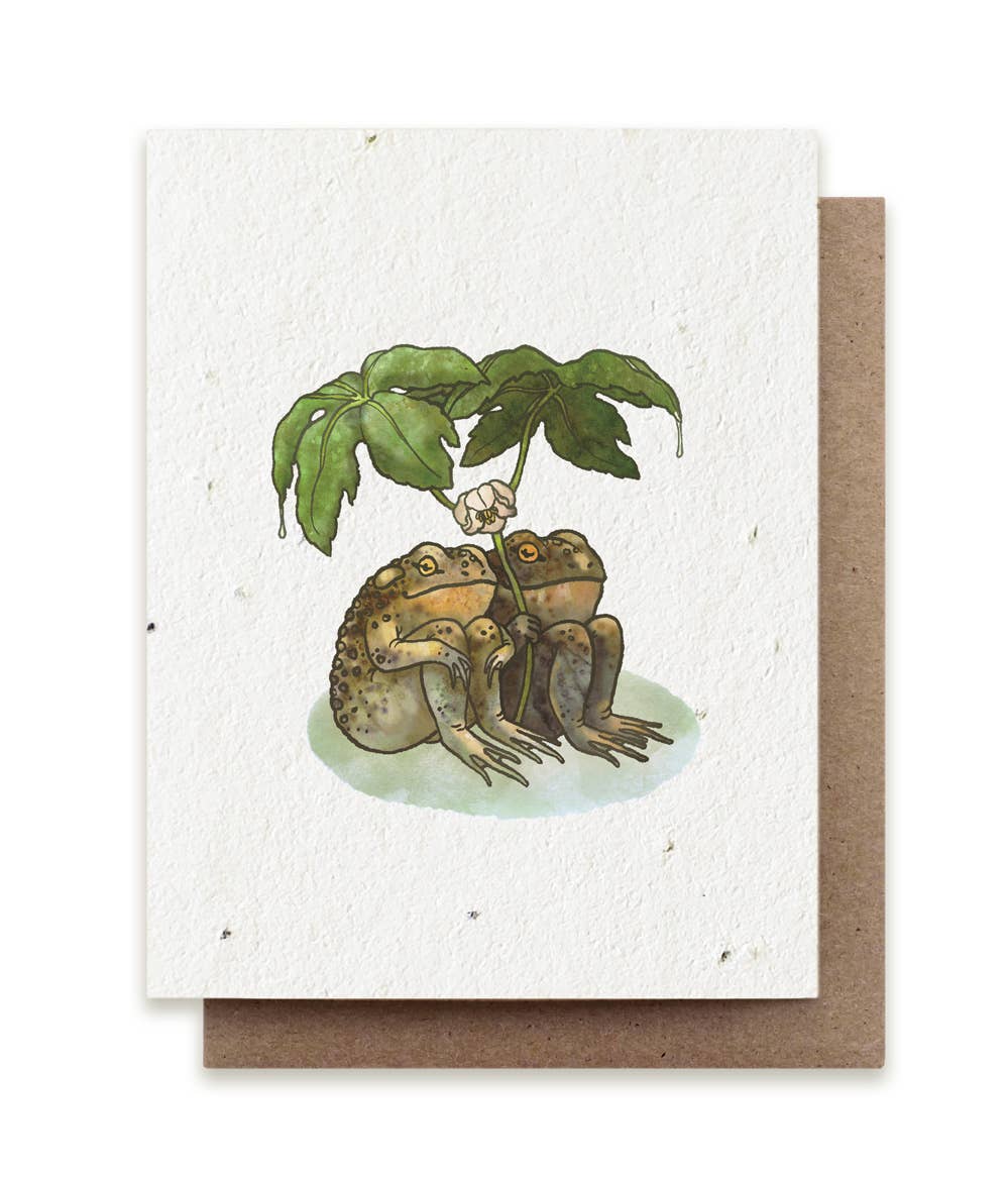 Small Victories Two Toads Together Plantable Herb Seed Card