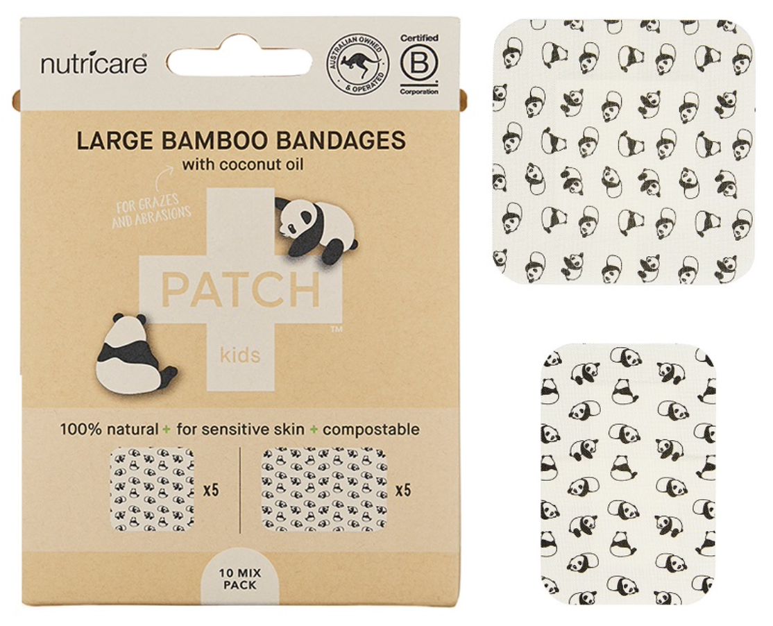 Patch Large Bamboo bandages with pandas