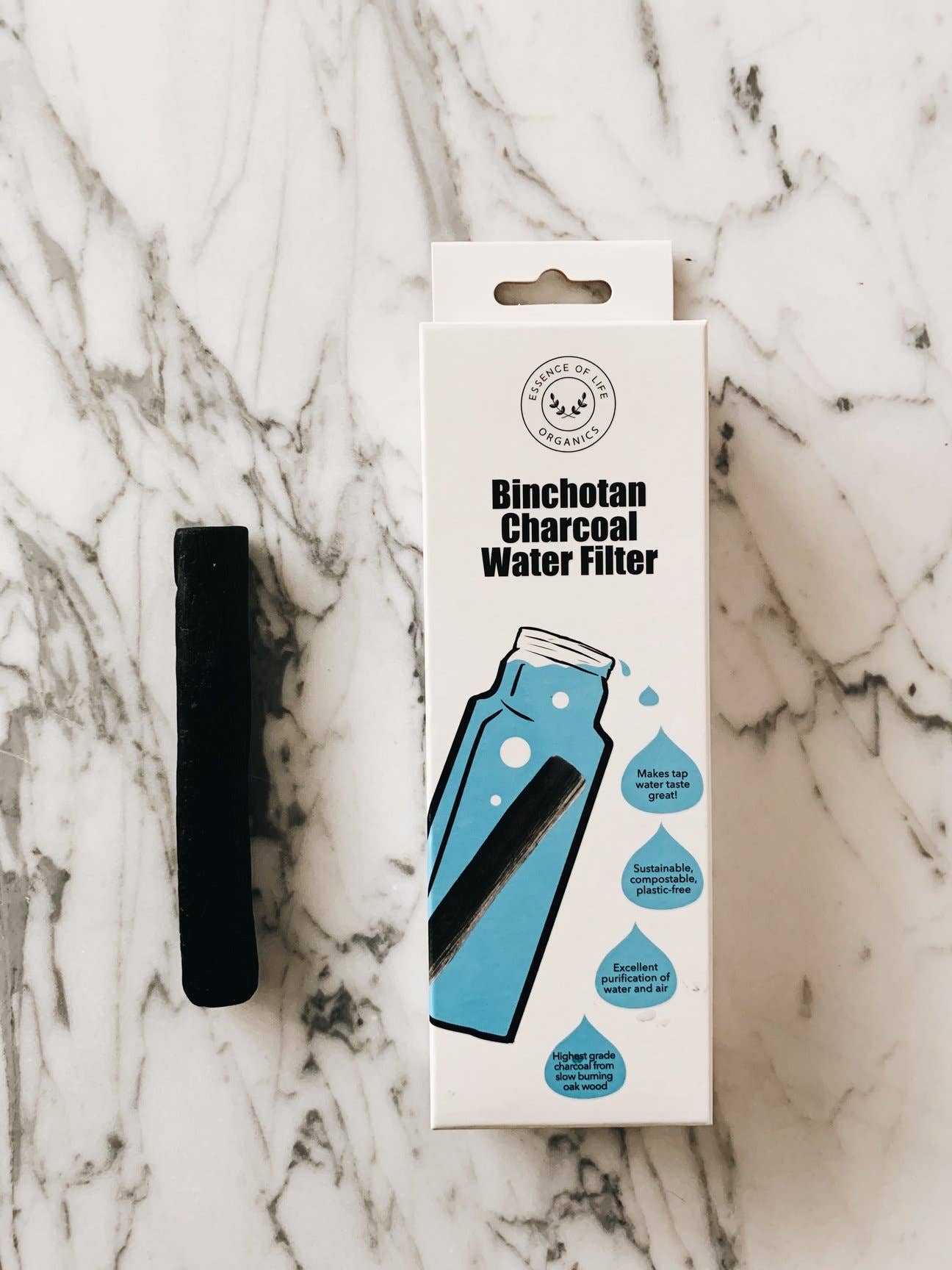 Essence of Life  - Binchotan Charcoal Water Filter, 1 stick-SALE