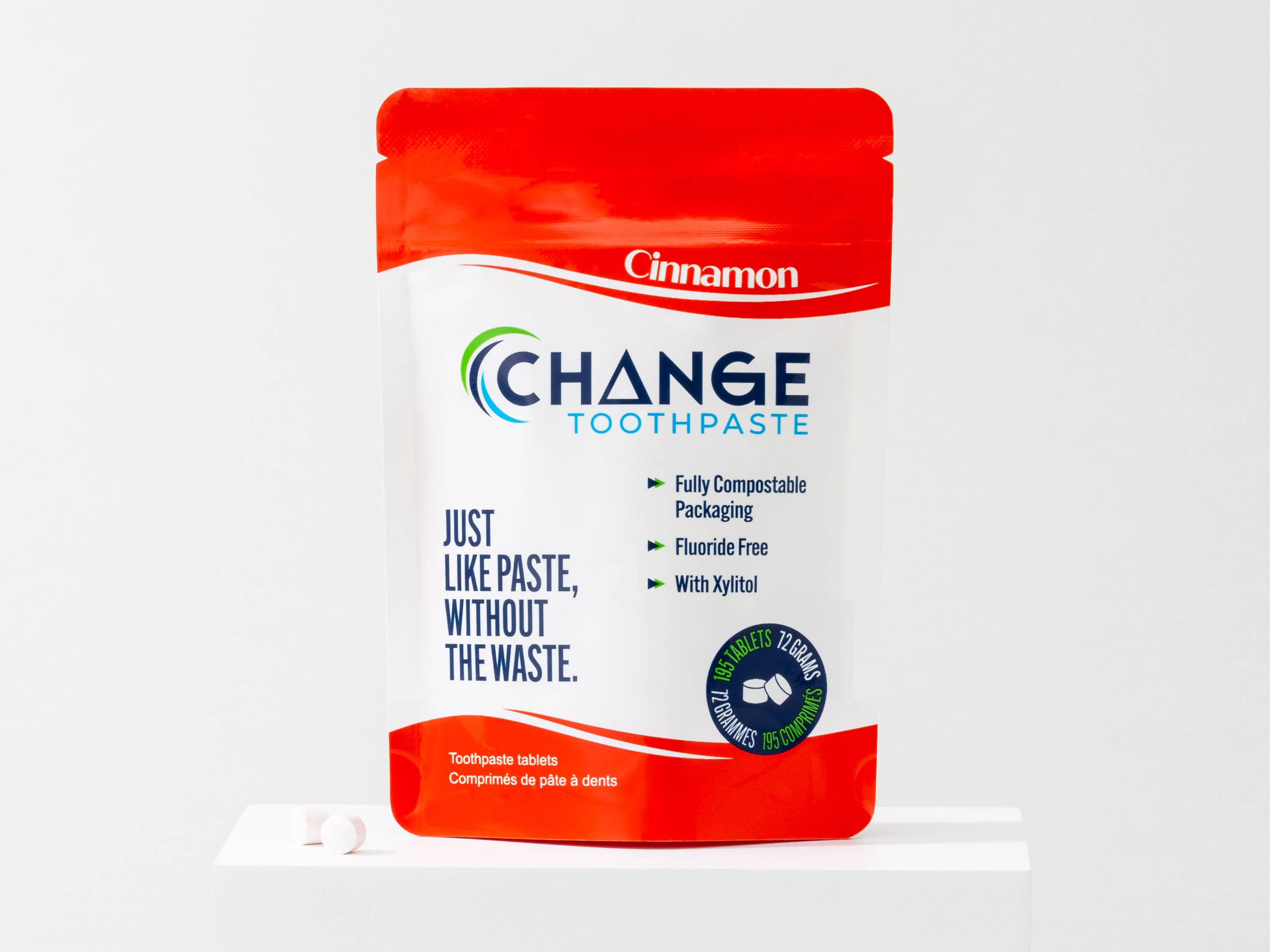 Change - 3-Month Toothpaste Tablets - Cinnamon