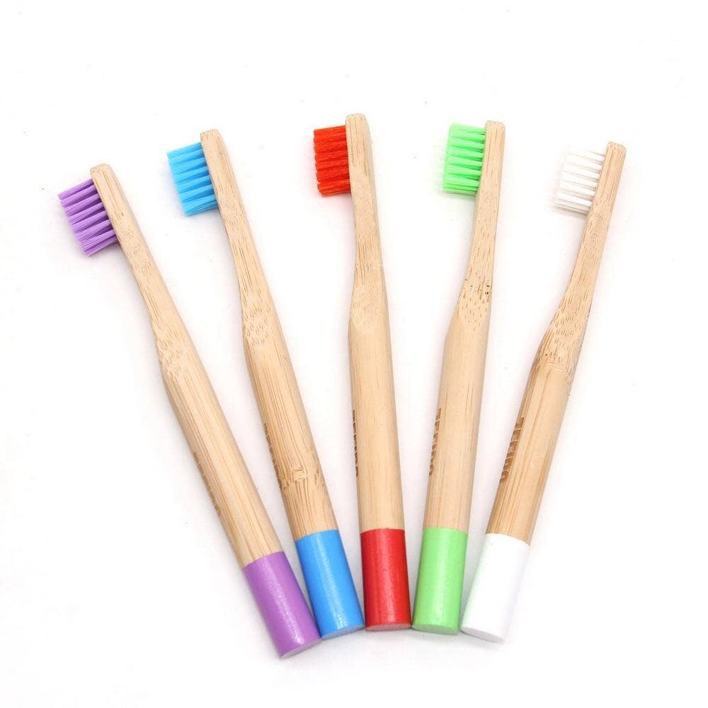 Zefiro - Bamboo Kid's Toothbrush - Red