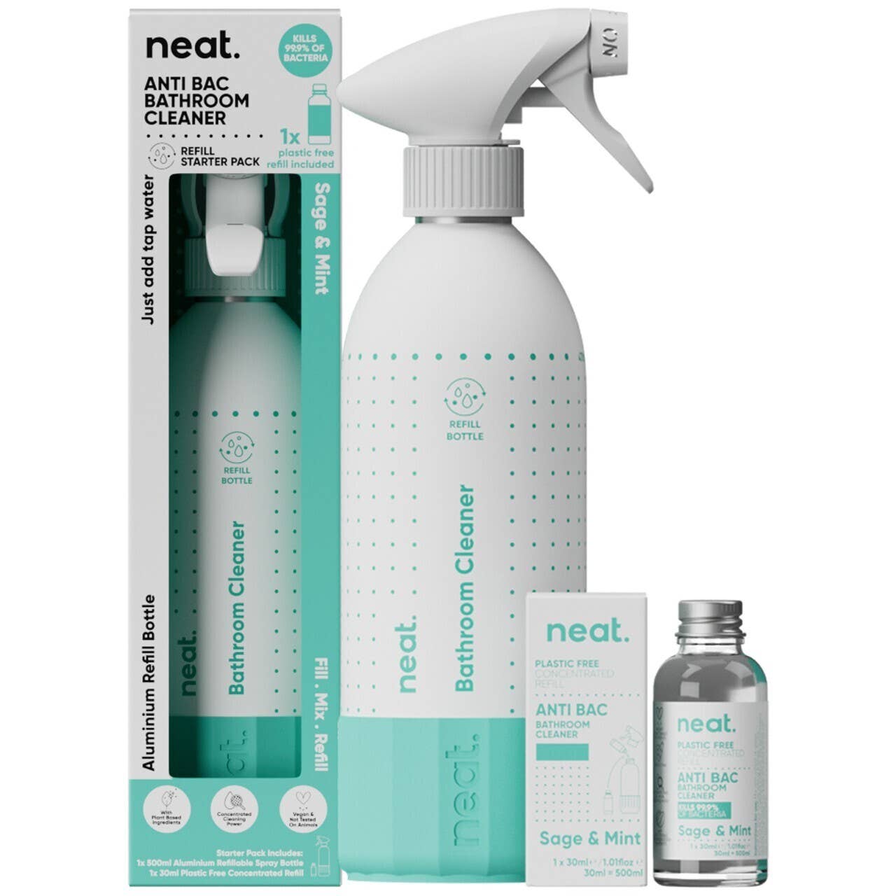 neat - Starter Kit anti bac multi surface cleaner sage & mint