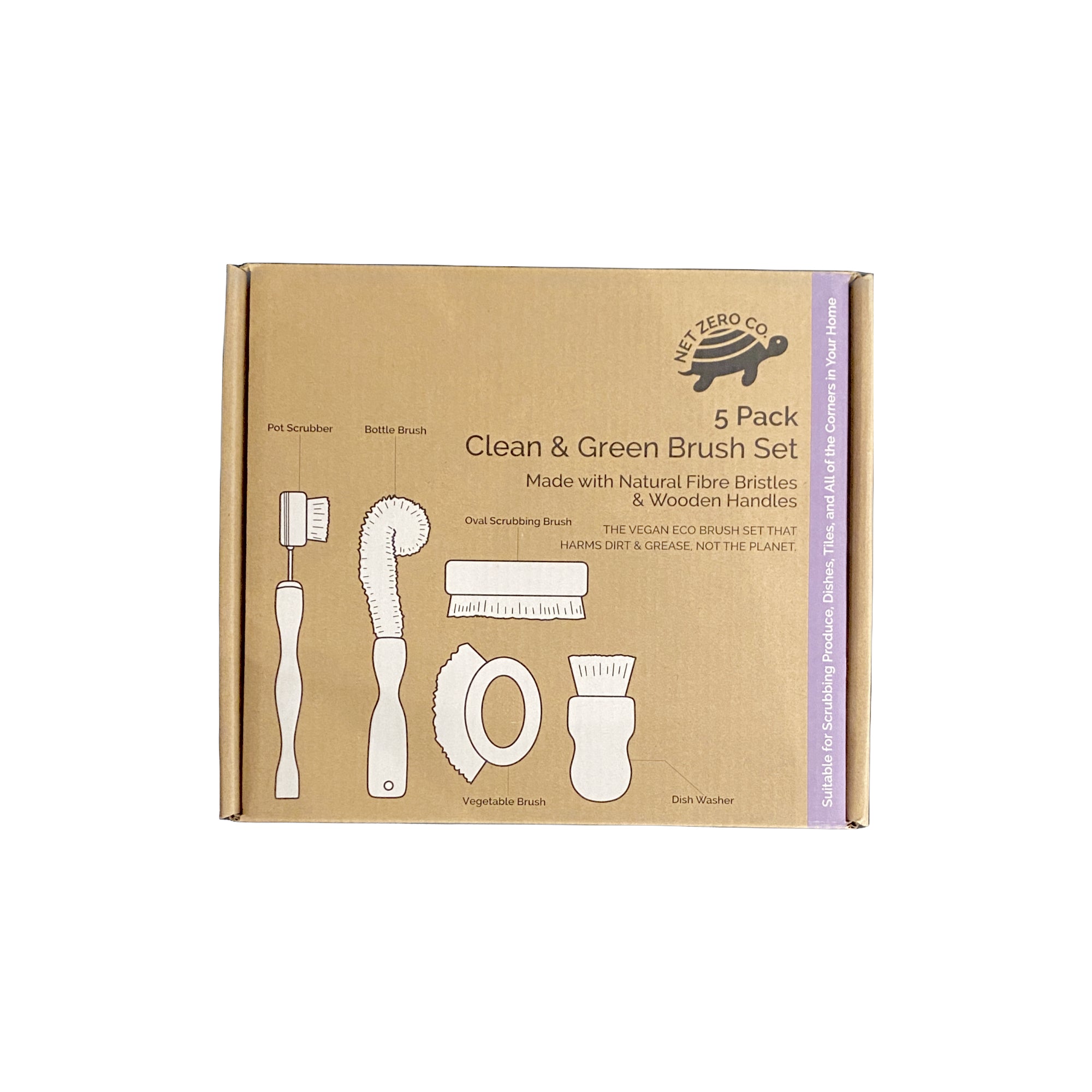 Net Zero co - Clean & Green Brush Set