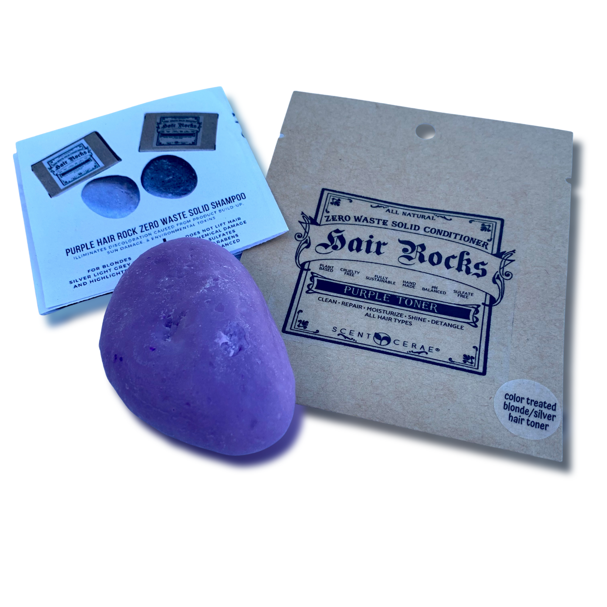 Scent Cerae Hair Rocks Purple Toner Solid Shampo-SALE