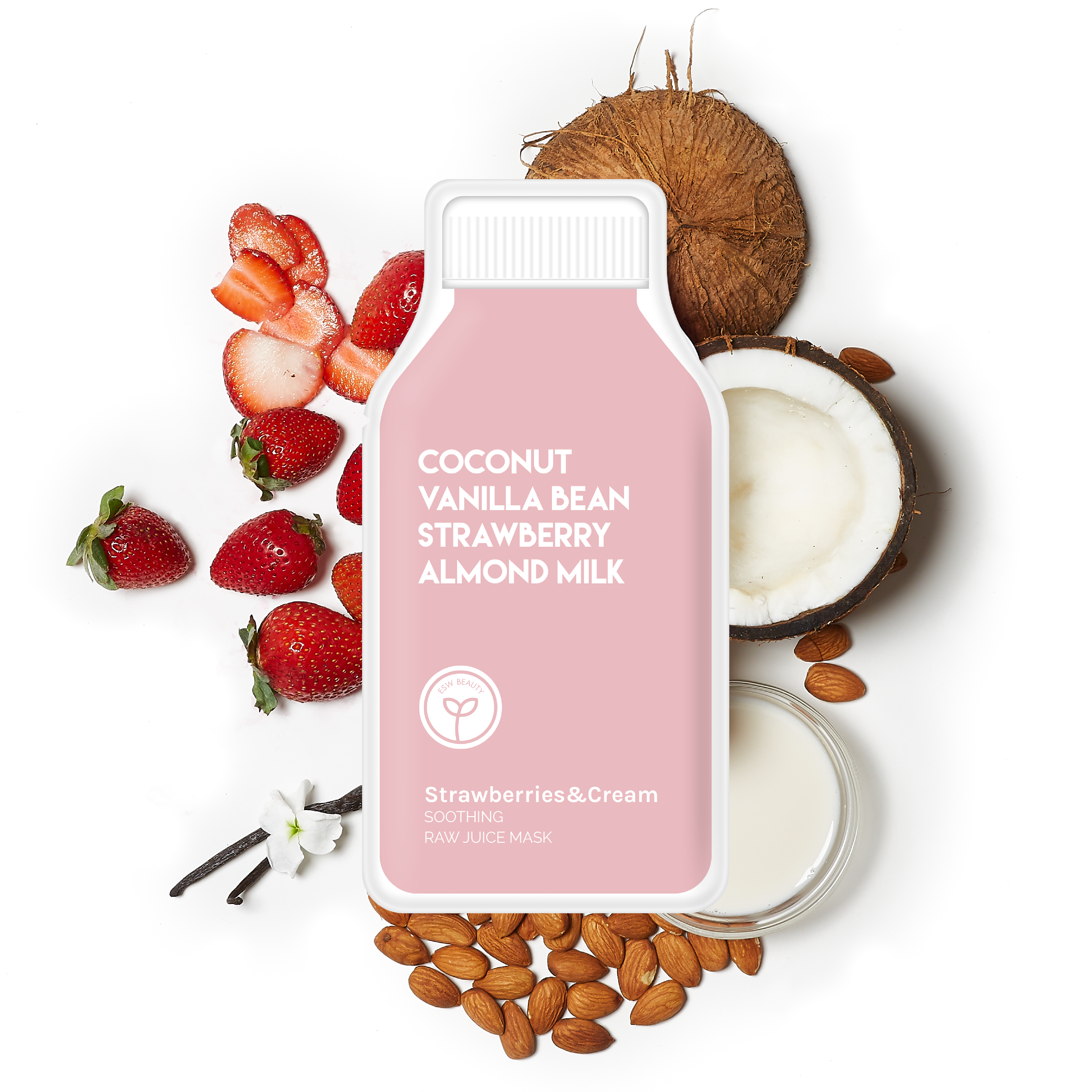 ESW Strawberries and Cream Soothing Raw Juice Sheet Mask