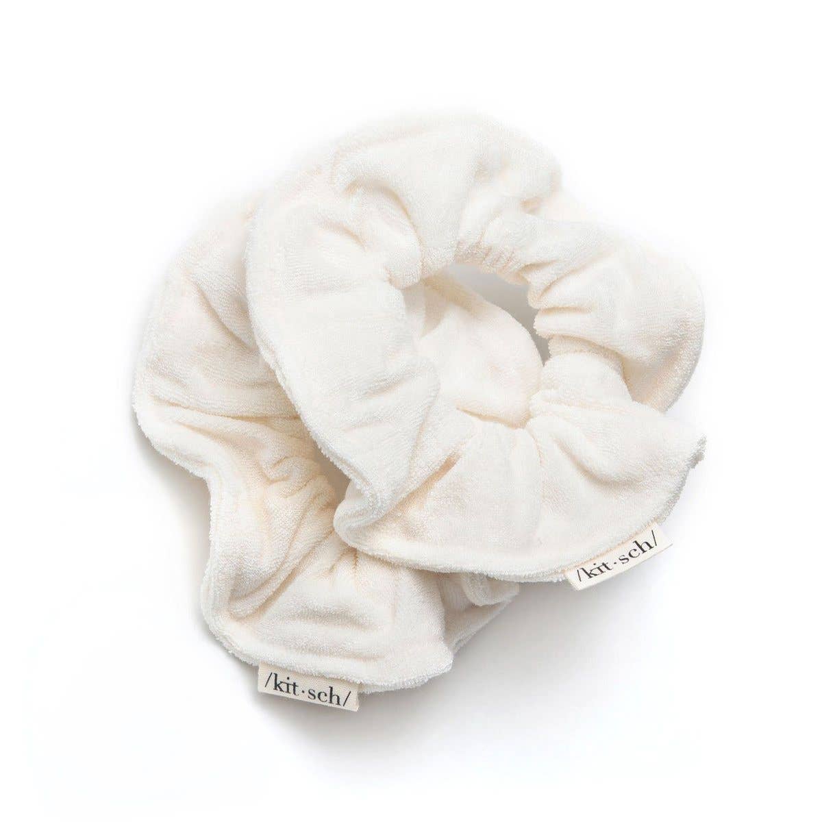 Kitsch -Towel Scrunchie 2 Pack - Eco Friendly White