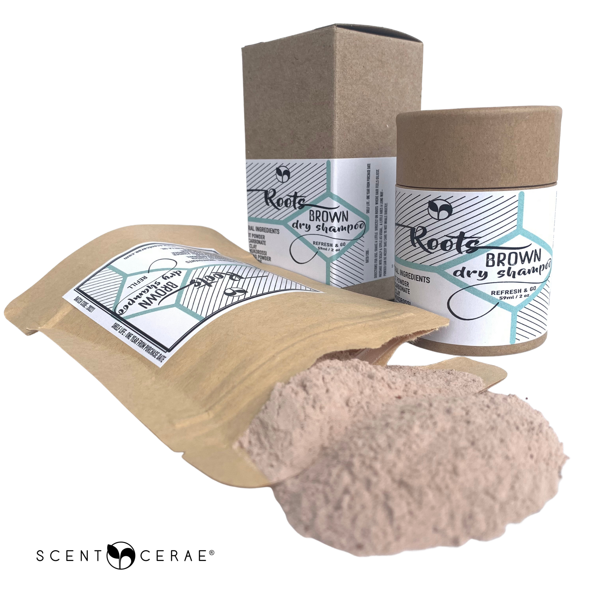 Scent Cerae - Natural Roots Dry Shampoo BROWN BAG