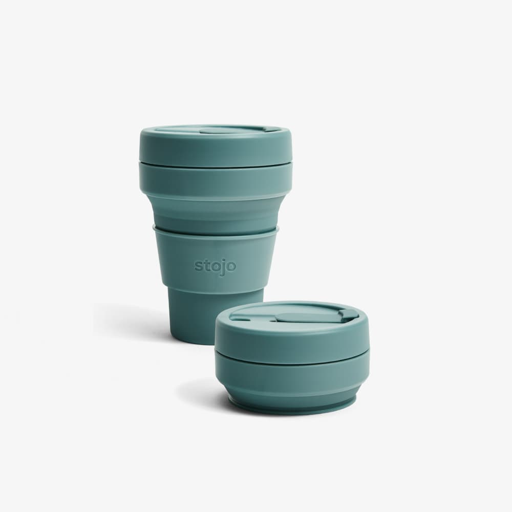 Stojo - 12 oz Collapsible Travel Cup - Collapsed Packaging