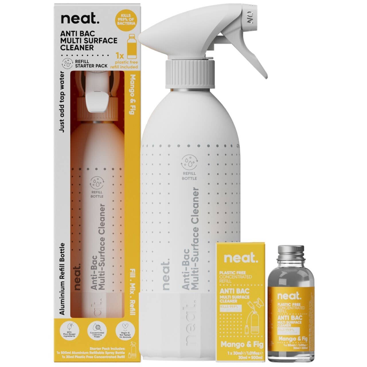 neat - Starter Kit anti bac bathroom cleaner mango & fig