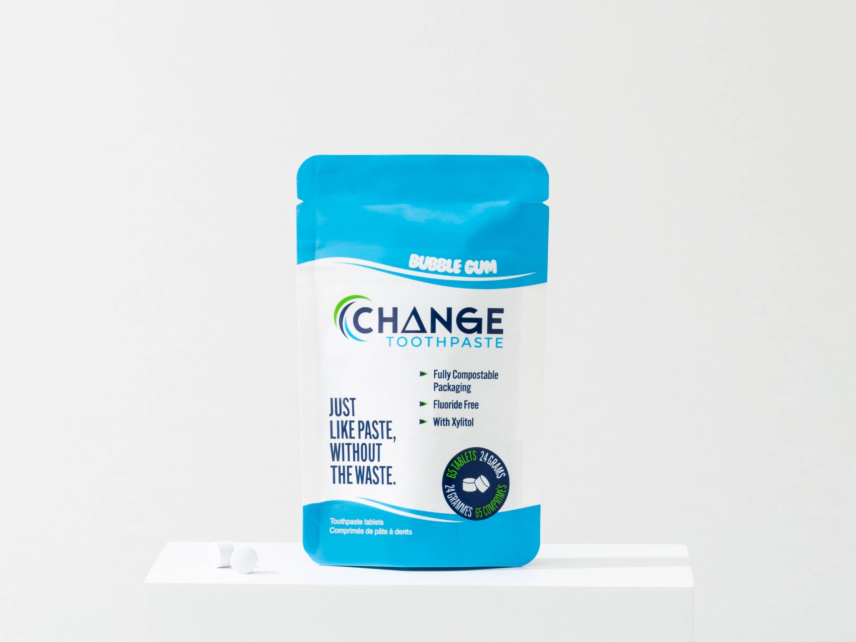 Change - 1-Month Toothpaste Tablets - Bubblegum