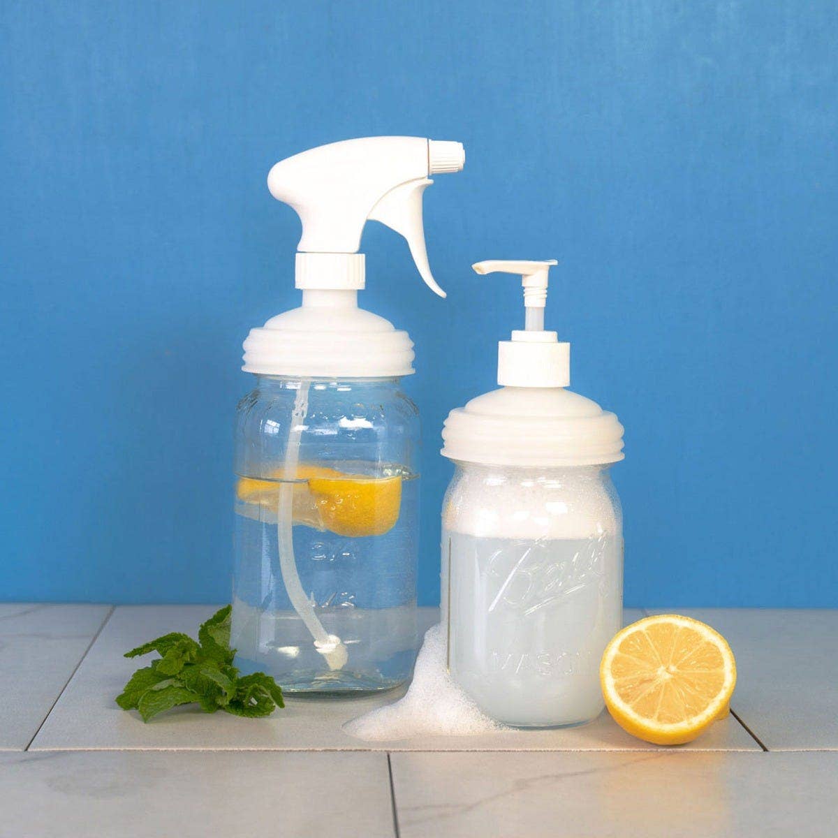 reCAP® Mason Jars | Sprayer & Pump Lid Set