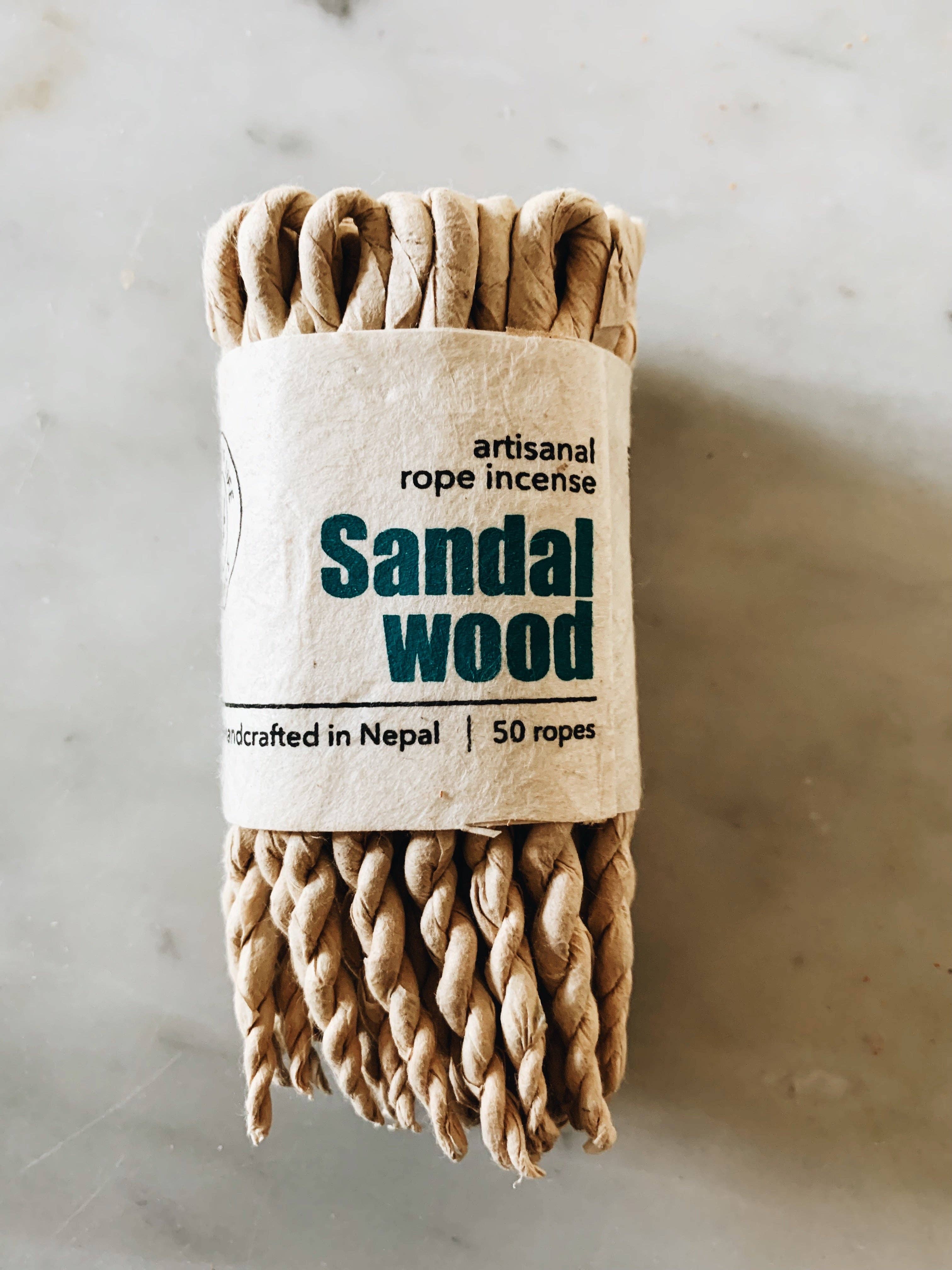 Essence of Life - Handcrafted 100% Natural Artisanal Rope incense, Sandalwood