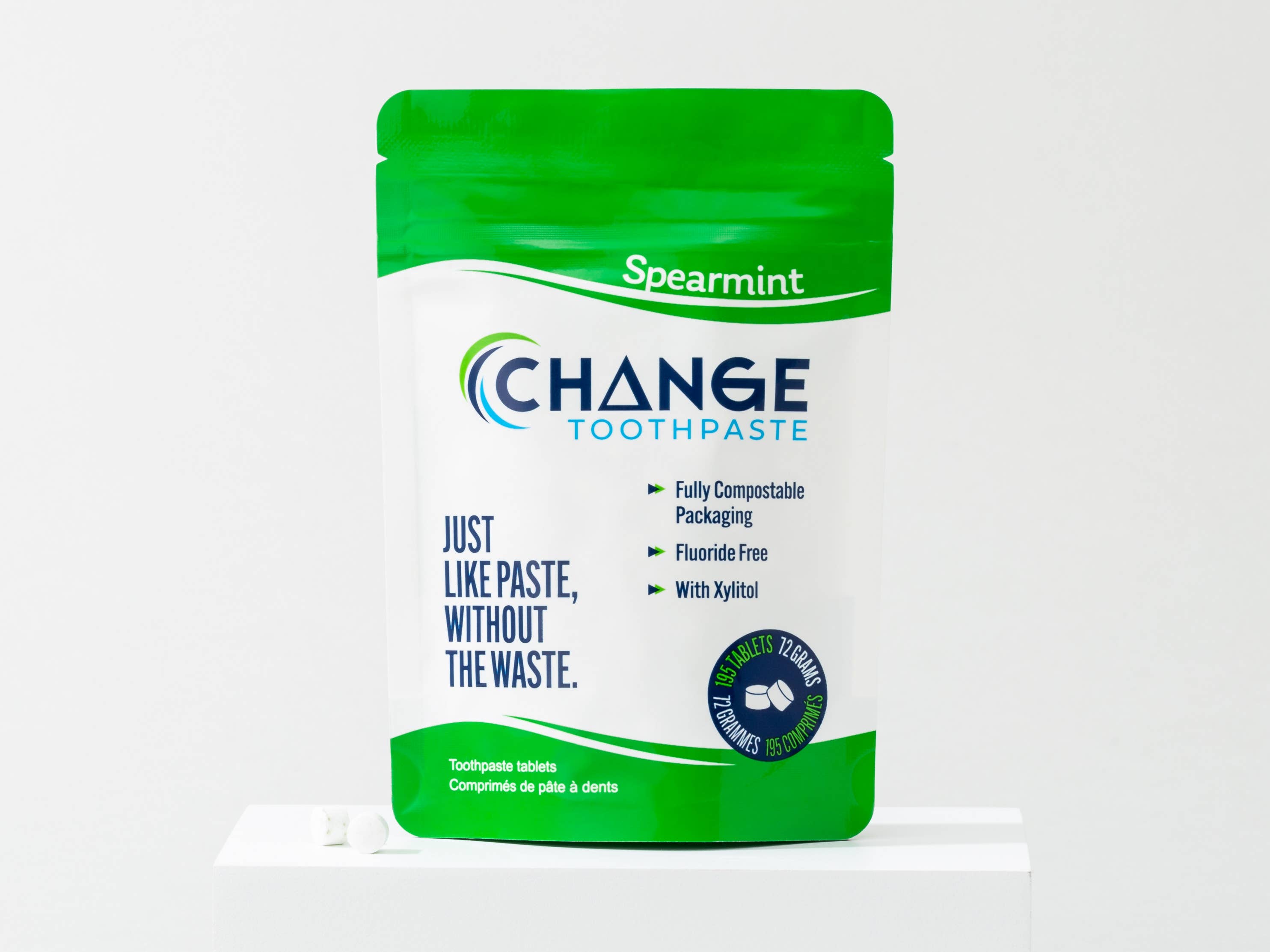 Change - 3-Month Toothpaste Tablets - Spearmint
